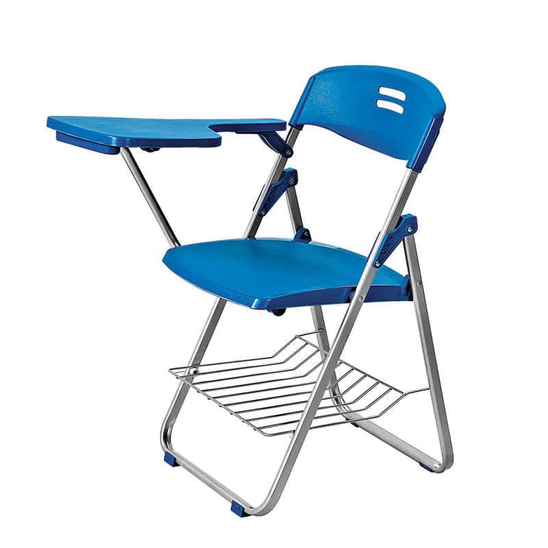 H234 folding training chair with writing tablet