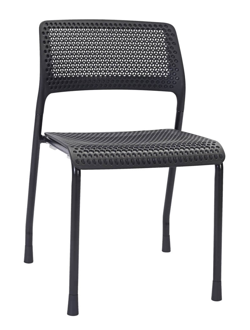 YB4 stackable training chair black